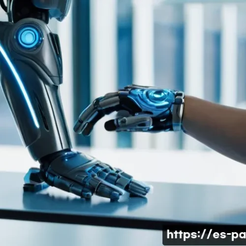 Home 33 뉴럴 인터페이스와 건강 관리의 미래 - Bionic Prosthesis and Enhanced Mobility**
A vibrant, hyper-realistic image of a young adult (20s-30...
