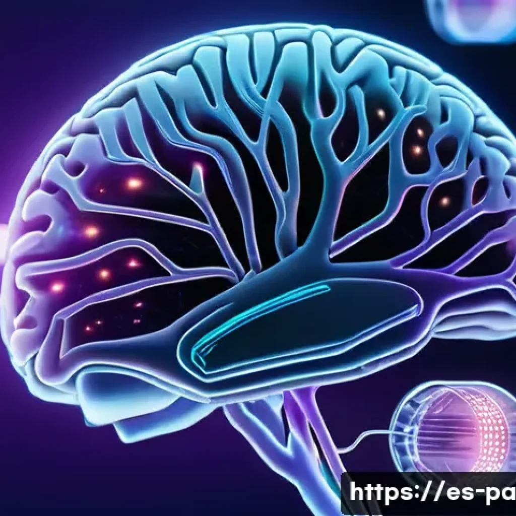 뉴럴 인터페이스의 활용 가능성을 높이는 방법 - A futuristic close-up of a flexible, biocompatible neural interface electrode gently conforming to t...