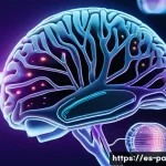 Home 19 뉴럴 인터페이스의 활용 가능성을 높이는 방법 - A futuristic close-up of a flexible, biocompatible neural interface electrode gently conforming to t...
